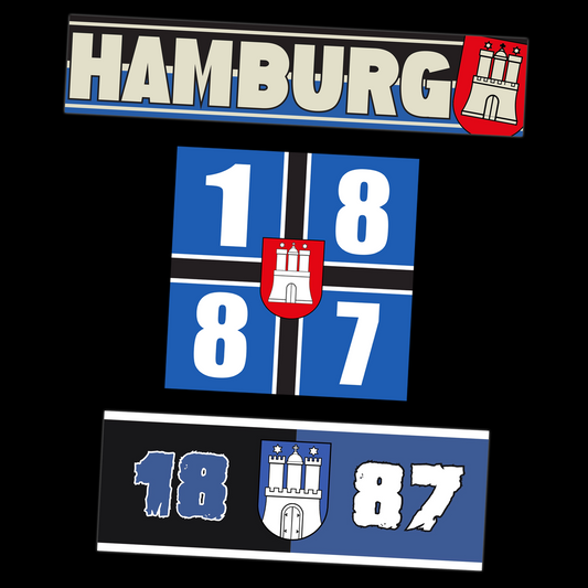 Hamburg Bundle // 60 Stk. - fanSTICKERS